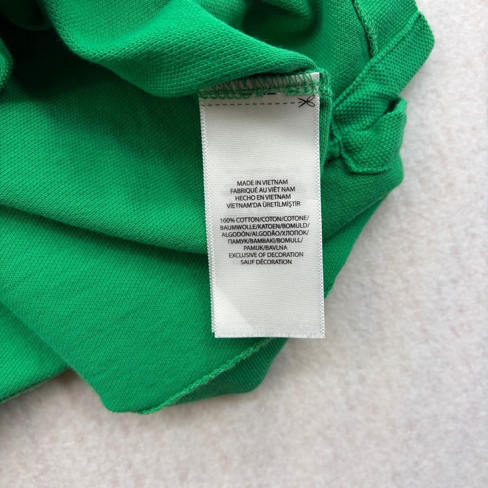Polo Ralph Lauren Mens XL Green Classic Fit Short Sleeve Pique Polo Purple Pony - Picture 7 of 12